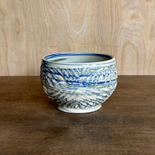 Load image into Gallery viewer, Green and Blue Carved Bowl