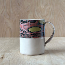 Load image into Gallery viewer, Large Mug with Abstract Black and Red Pattern