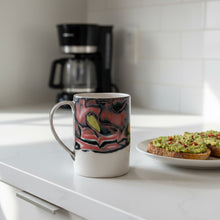 Load image into Gallery viewer, Large Mug with Abstract Black and Red Pattern