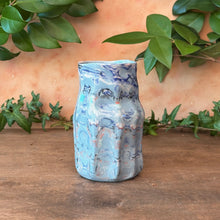 Load image into Gallery viewer, Vase: Neriage Blue and Orange Porcelain