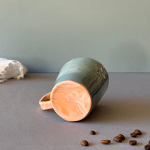 Load image into Gallery viewer, Blue Mug with Orange Handle (2)
