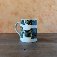 Load image into Gallery viewer, Mug with Black and Gold Pattern (1)
