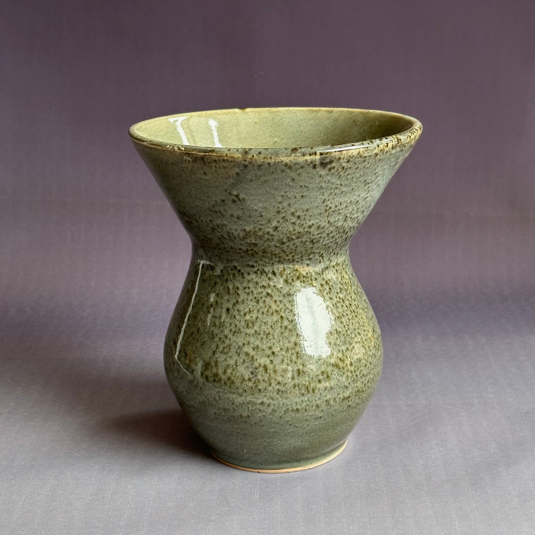 Mottled Green Vase