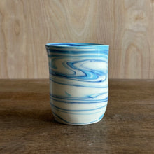 Load image into Gallery viewer, Blue Marbled Vase
