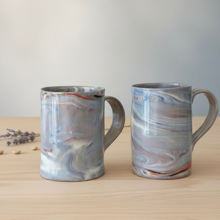 Mug: Gray Marbled