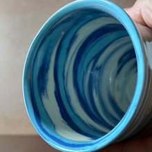 Load image into Gallery viewer, Blue Marbled Vase
