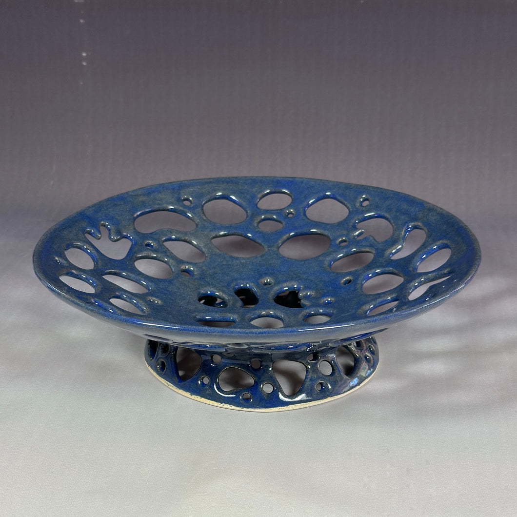 Fruit Bowl with Pierced Foot