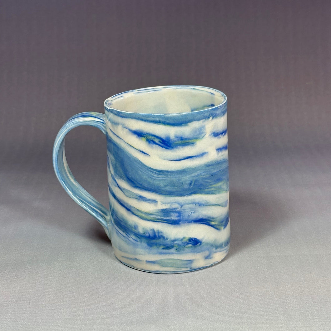 Blue Marbled Mug