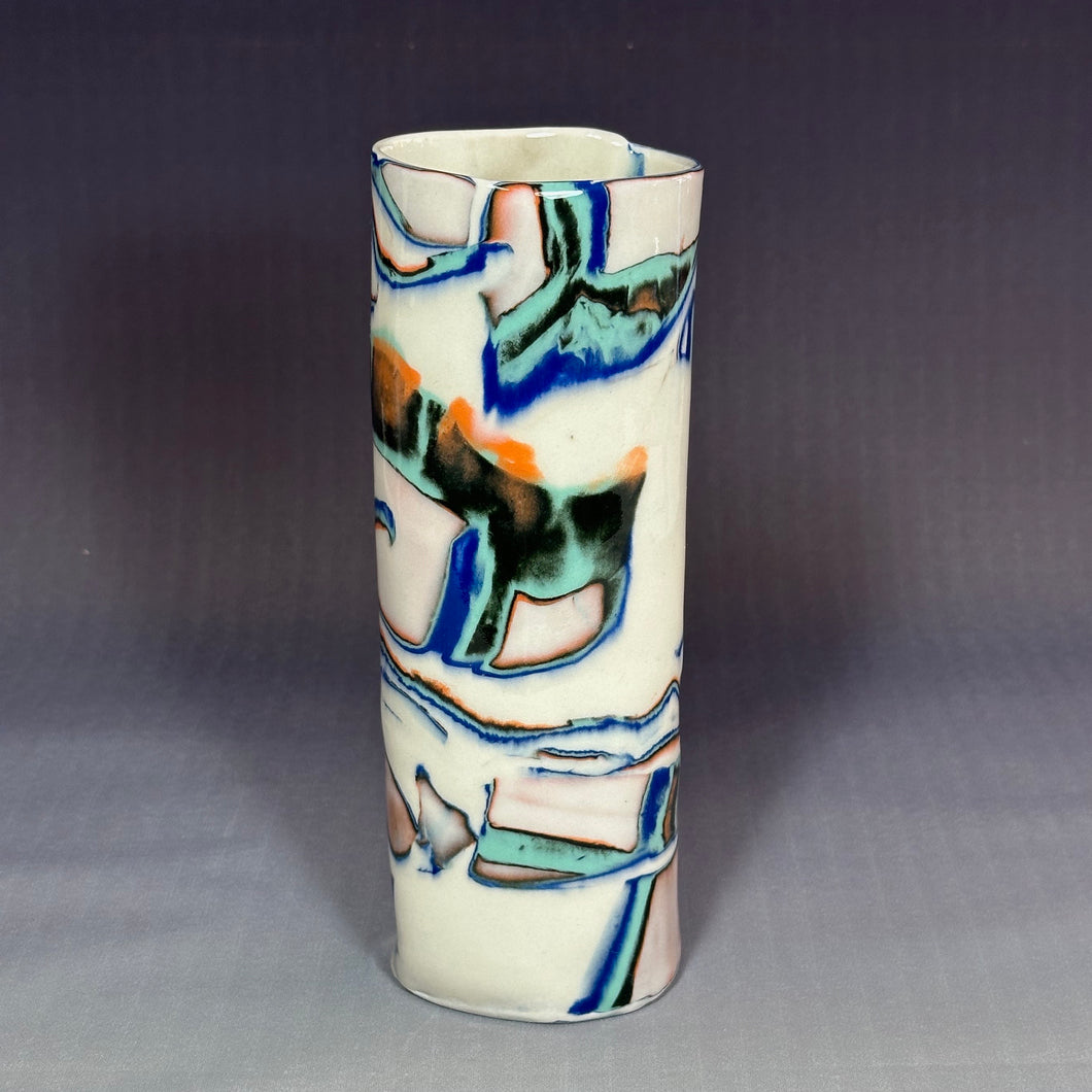 Multi color vase