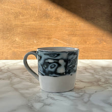 Load image into Gallery viewer, Mug with Blue and Black Pattern
