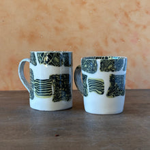 Load image into Gallery viewer, Mug with Black and Gold Pattern (1)

