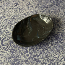 Load image into Gallery viewer, Bowl: Oval Black Marbled
