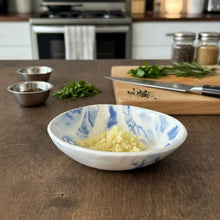 Load image into Gallery viewer, Bowl: Small with Blue Nerikomi Pattern
