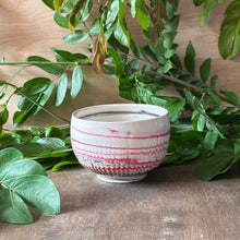 Load image into Gallery viewer, Bowl: Red and Black Neriage

