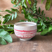 Load image into Gallery viewer, Bowl: Red and Black Neriage
